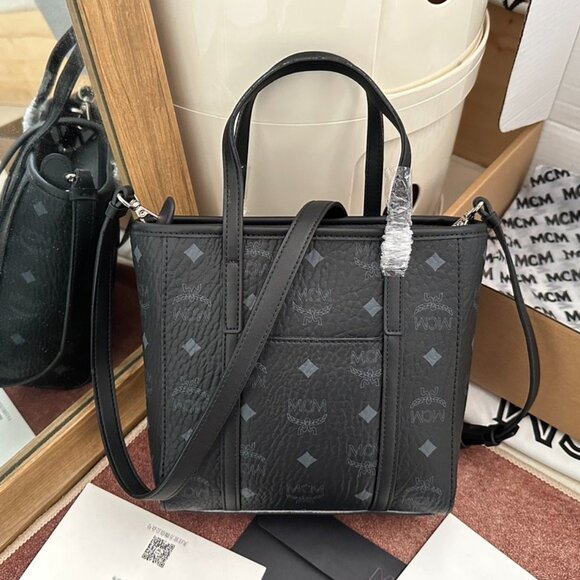 MCM mini basket AREN VISETOS zip-around shopping bag - Picture 9 of 9